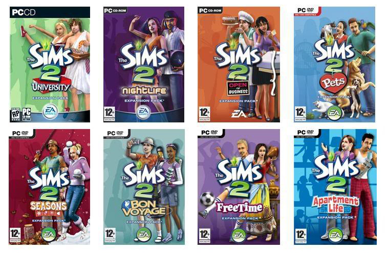 Sims All Expansion Packs List