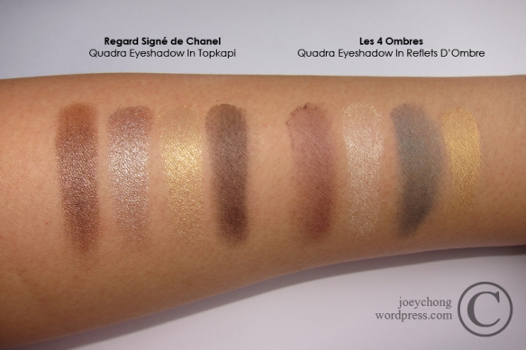 chanel quadra eyeshadow palettes review