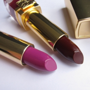 Estée Lauder Pure Color Velvet Lipstick In Black Cassis & Violet Crush